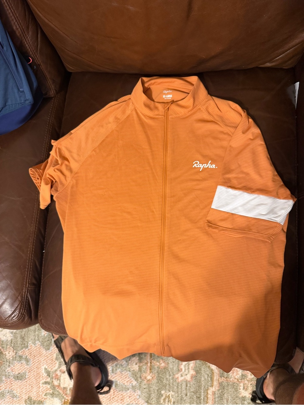 Rapha Orange Lightweight Full-Zip Cycling Shirt Jacket